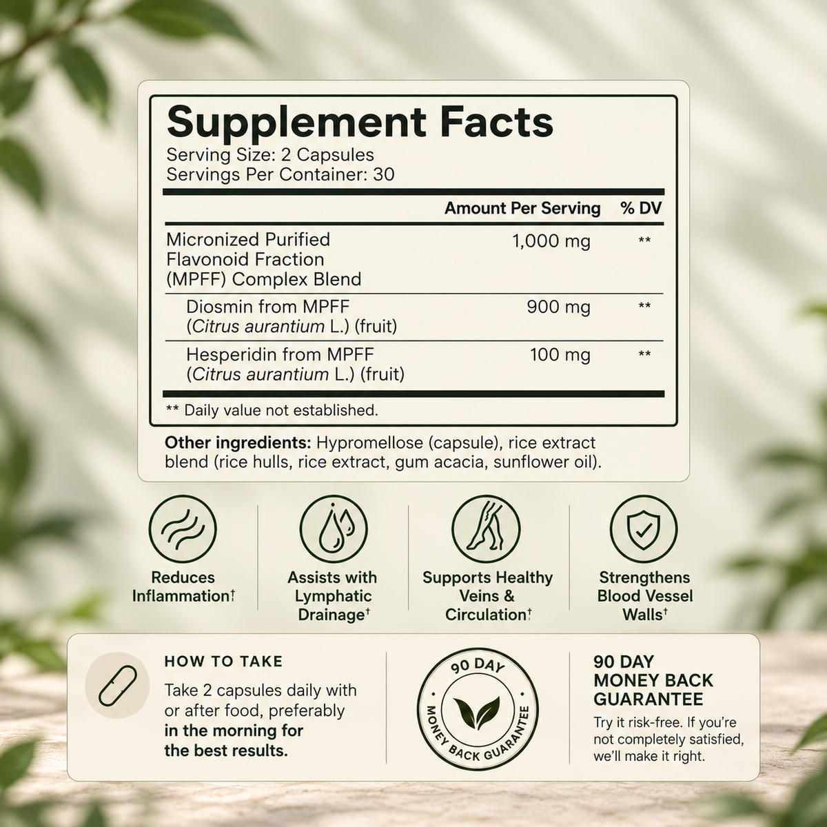 Venara Supplement Facts and how to take